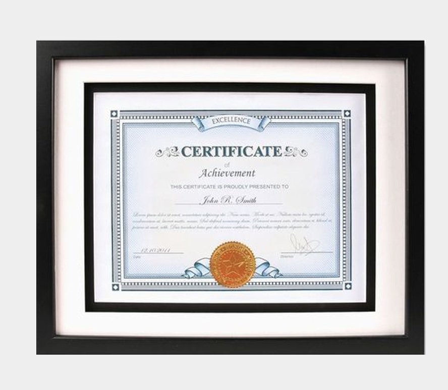 Certificate Photo Framing
