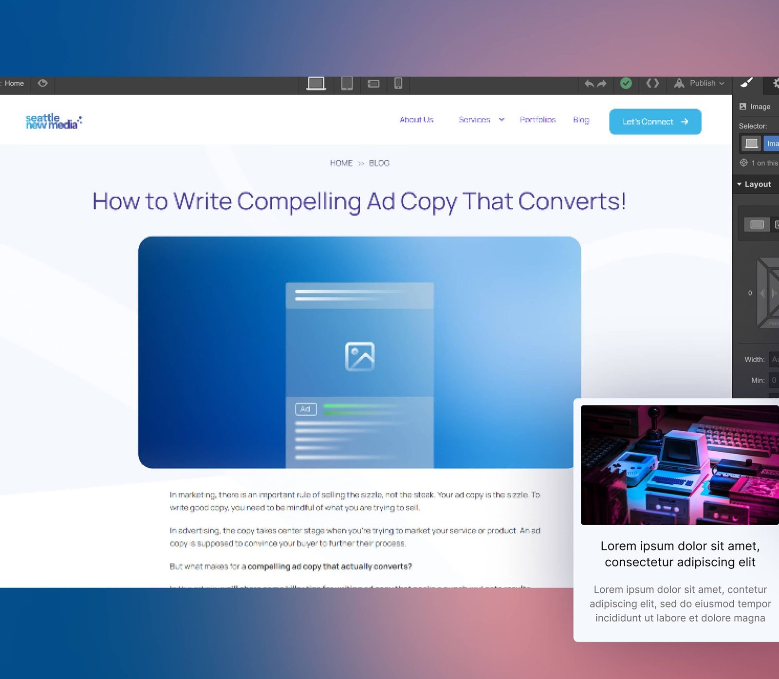 Blog Ads Create